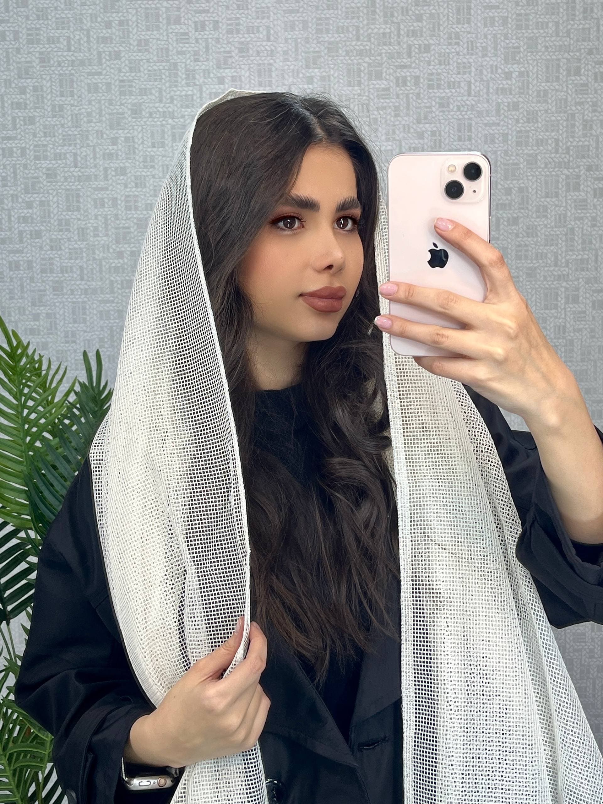 شال تور زنبوری سفید