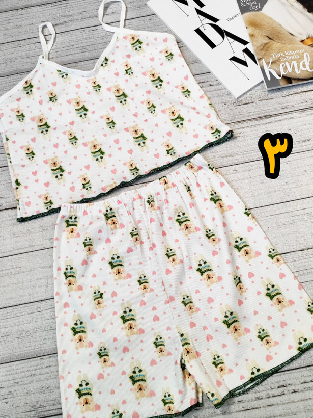 ست تاپ و شلوارک راحتی زنانه