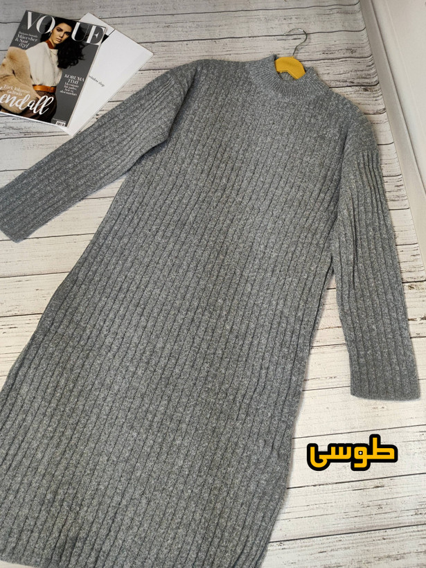 پیراهن کفتان بافت ریلی پاییزه و زمستانه