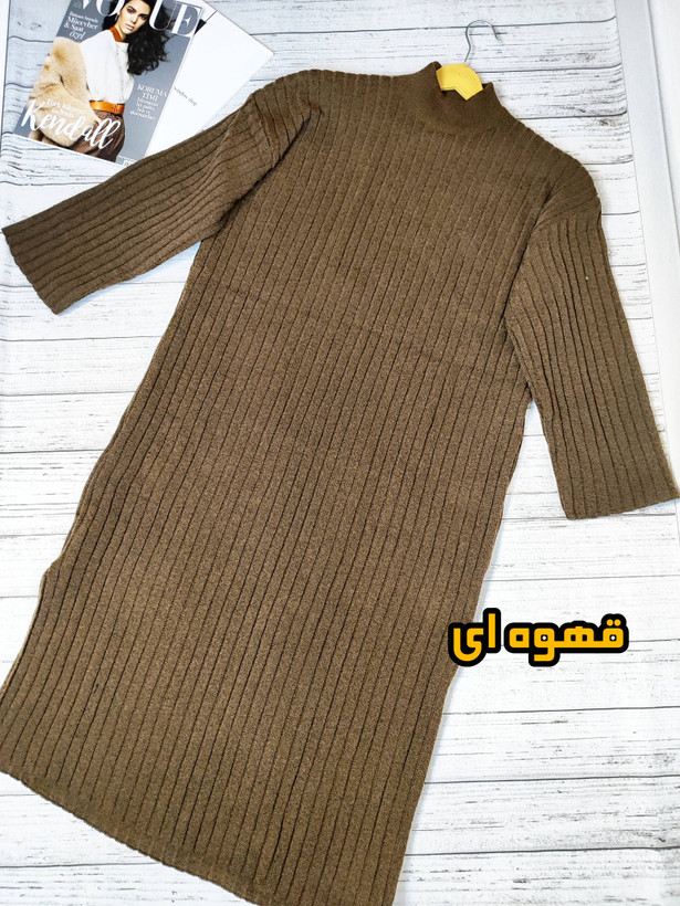 پیراهن کفتان بافت ریلی پاییزه و زمستانه